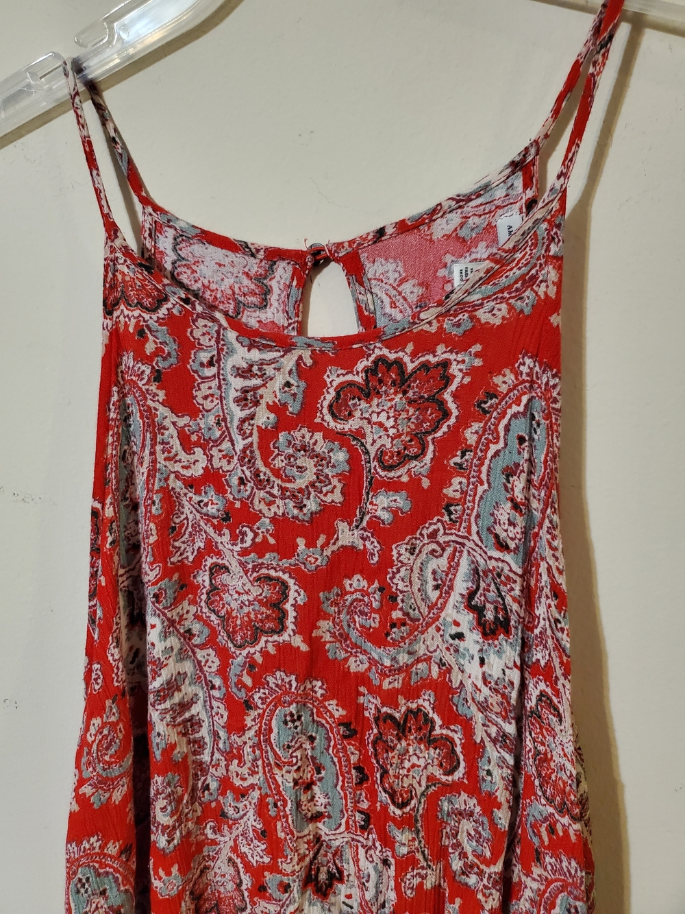 American Eagle Paisley Cottagecore Keyhole Flowy Dress XL - Picture 2 of 9